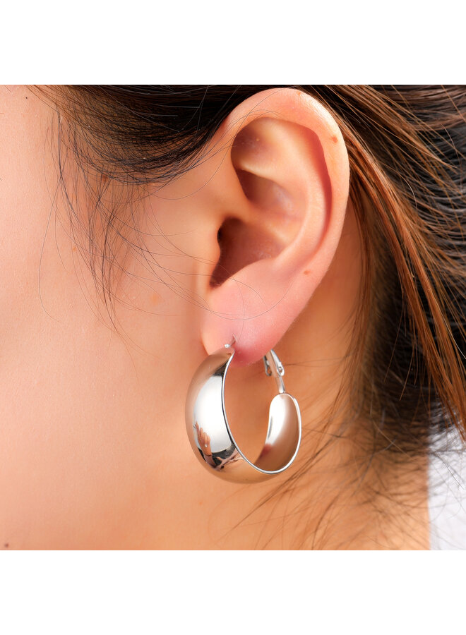 Day & Eve oorbellen E61218-1 Zilverkleurig