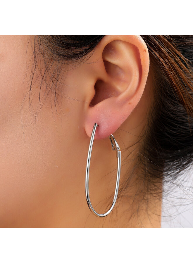 Day & Eve oorbellen E61214-1 Zilverkleurig