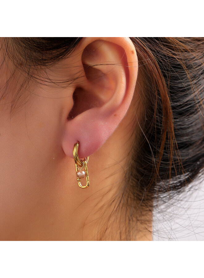 Day & Eve oorbellen E61151-3 Goudkleurig