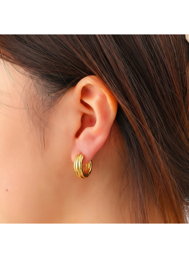 Day & Eve oorbellen E61208-2 Goudkleurig