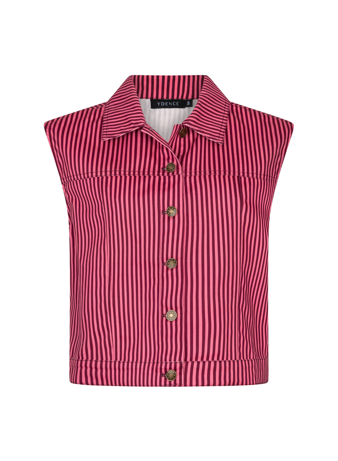 Gilet Marit Coral Pink/Burgundy