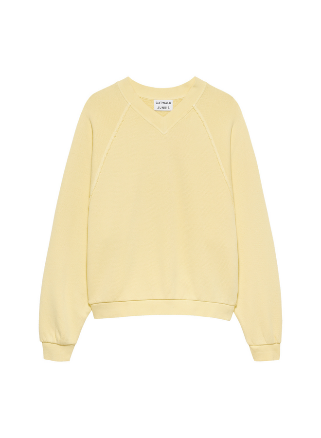 Sweater V-Neck Mellow Yellow