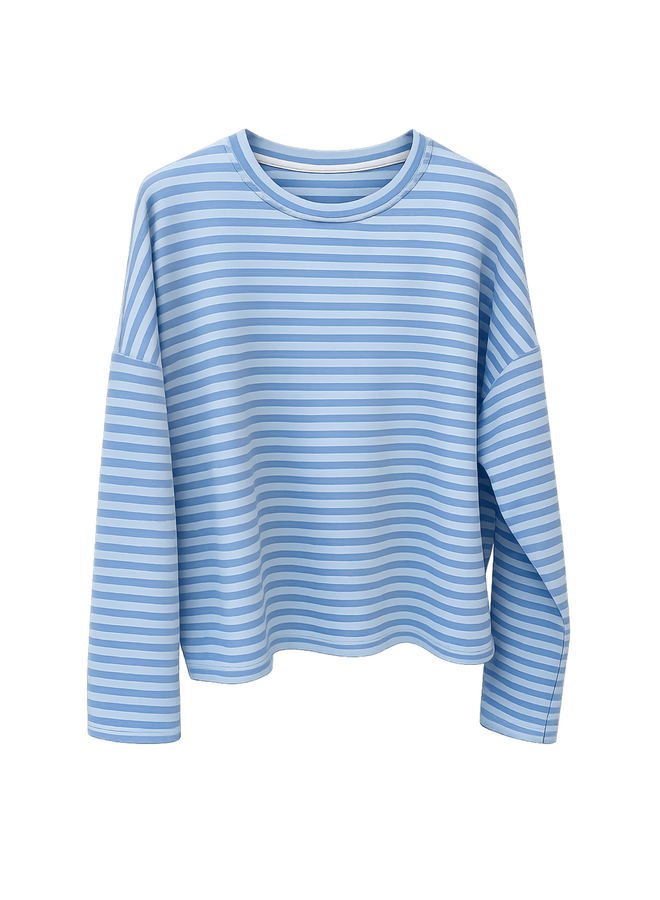 Top Liz Gestreept Blauw Onesize