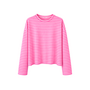 Top Liz Gestreept Neon Roze/Lichtroze Onesize