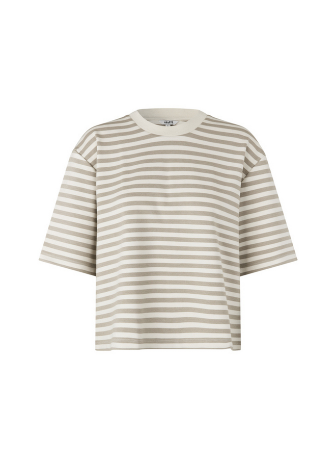 T-shirt Emrys-M Island Fossil Sugar Stripe
