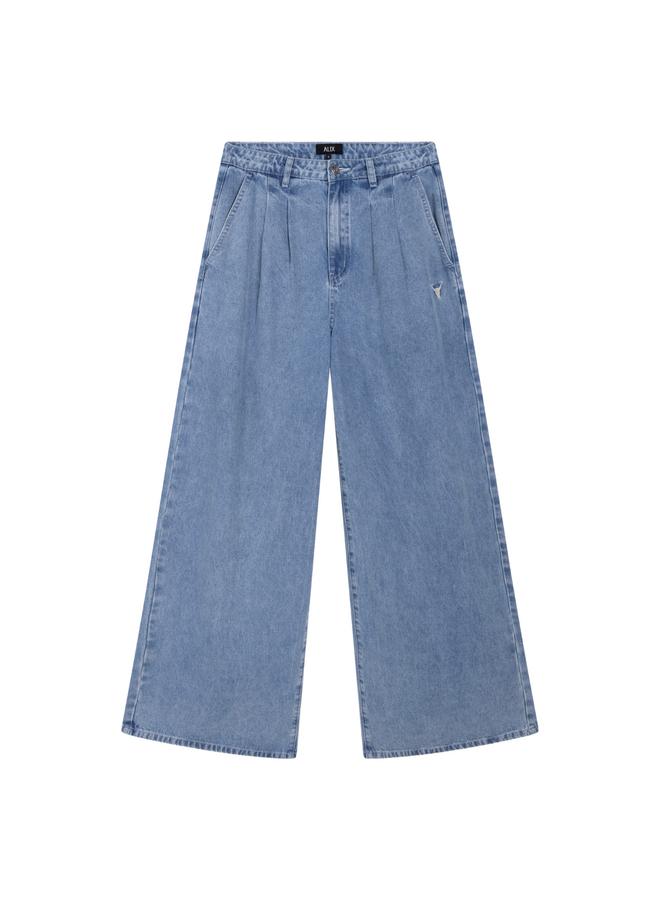 Jeans Wide Light Blue Denim