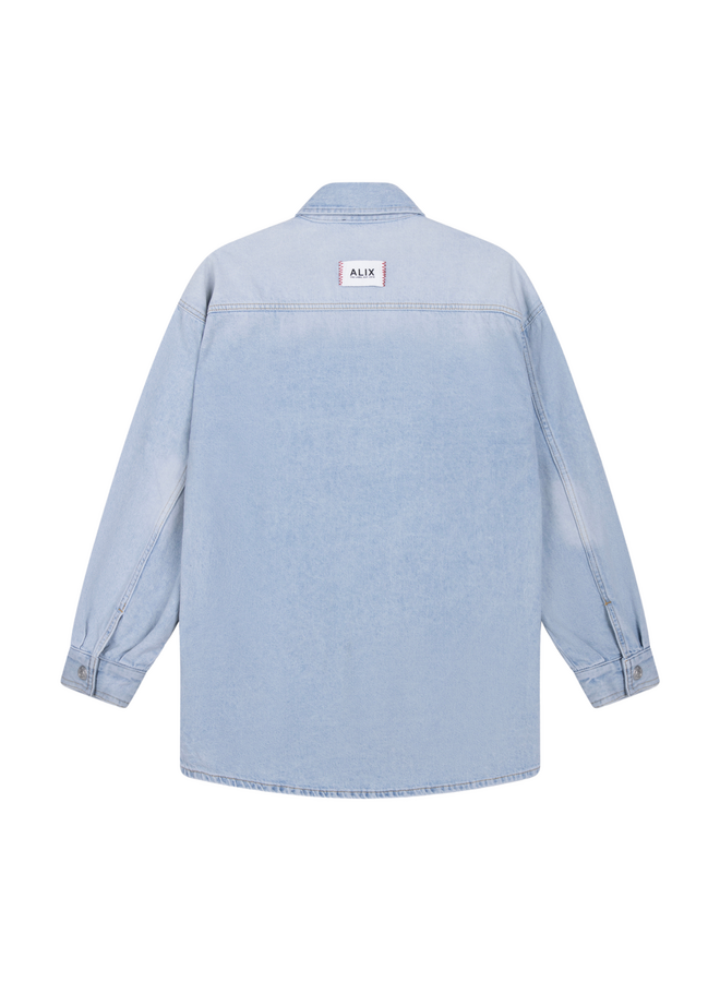 Blouse Flowy Light Blue denim