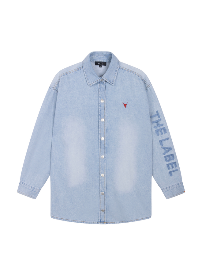 Blouse Flowy Light Blue denim