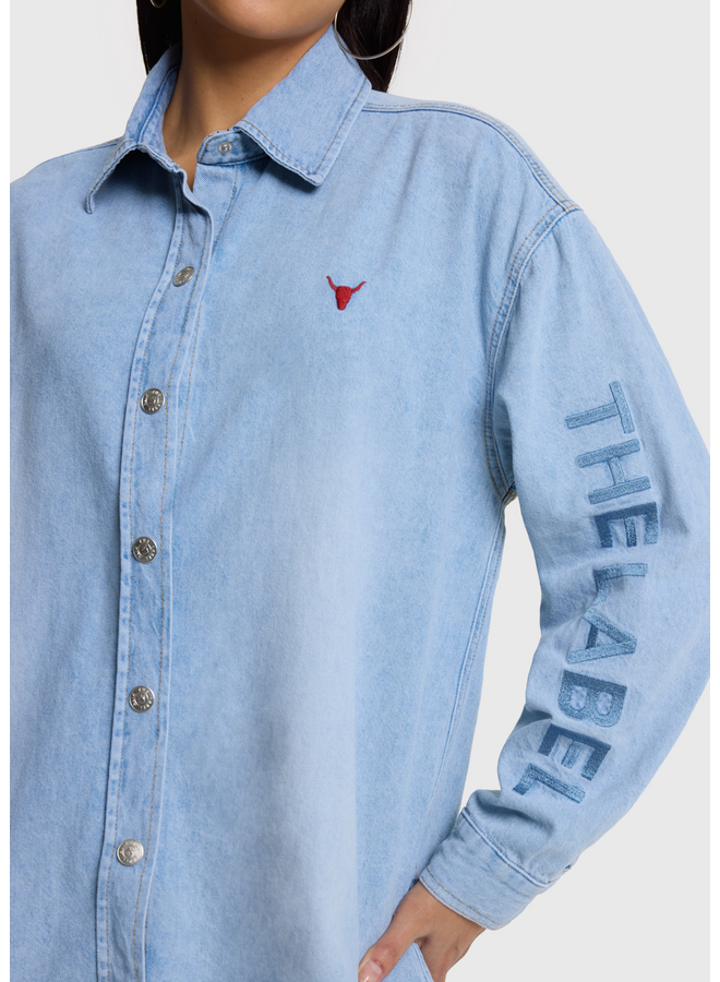 Blouse Flowy Light Blue denim