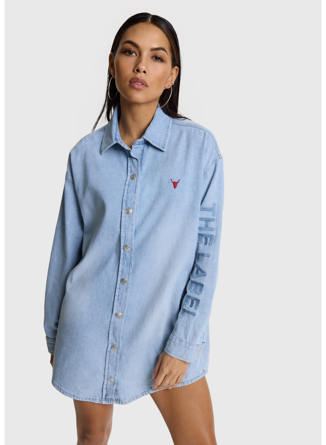 Blouse Flowy Light Blue denim