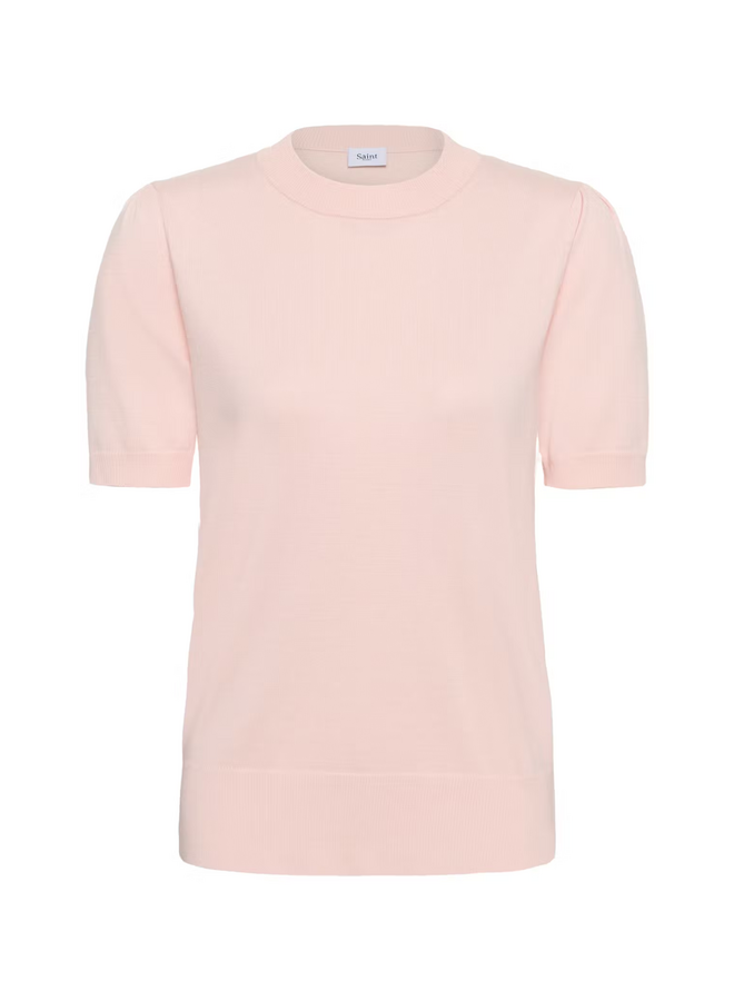 Top MilaSZ Korte Mouw Chalk Pink