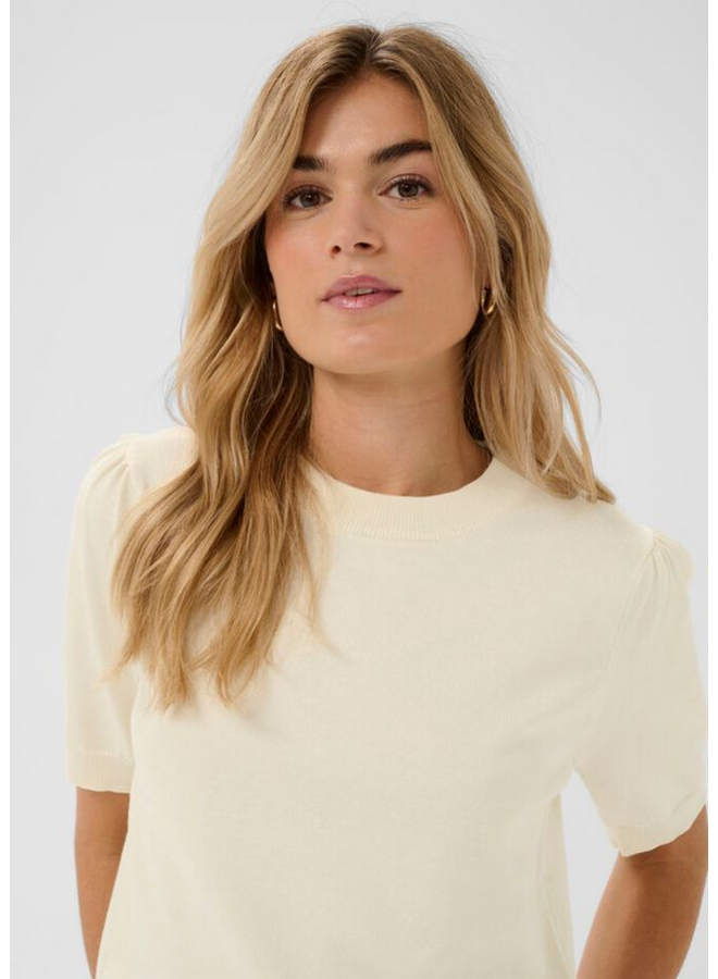 Top MilaSZ Korte Mouw Seedpearl Melange