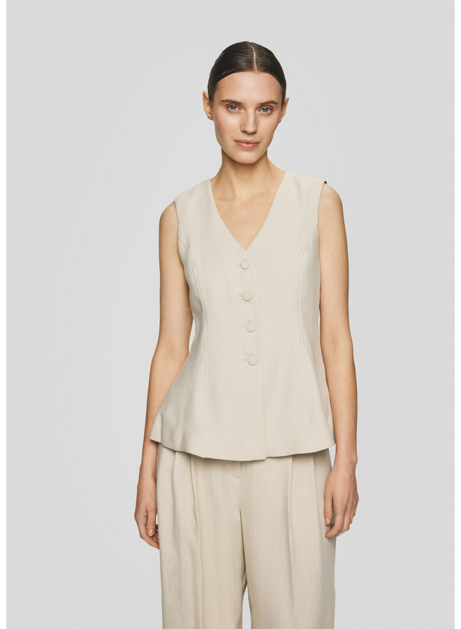 Gilet Esteriane Oatmeal Melange