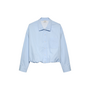 Blouse Tuck In Chambray Blue