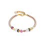 COEUR de LION armband 2103/1916 Roze/Goud Verguld