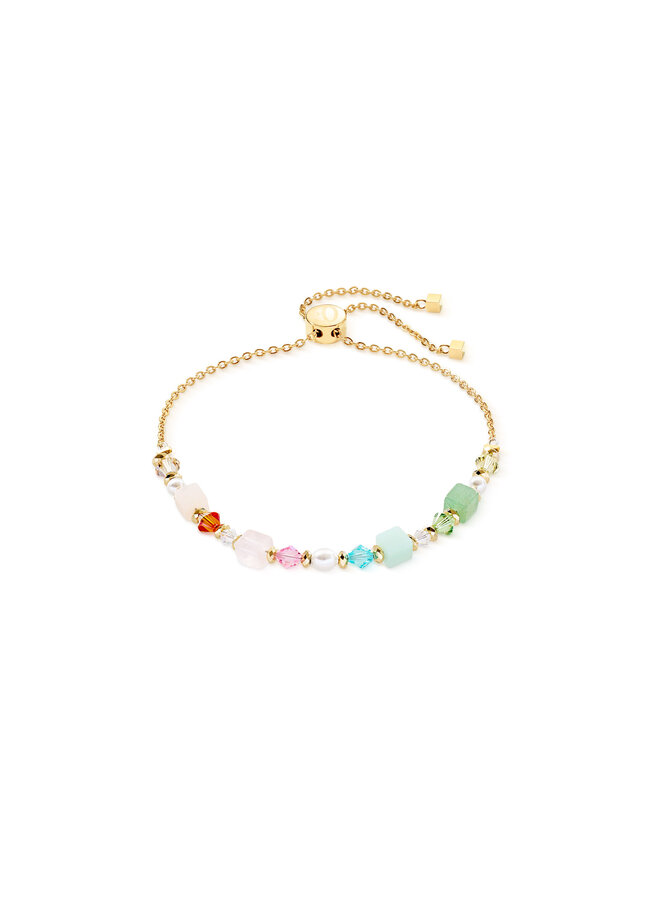 COEUR de LION armband 3031/1537 Pastel/Goud Verguld