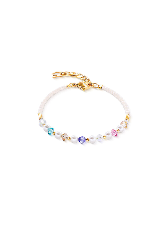 COEUR de LION armband 6022/1500 Multicolour/Goud Verguld