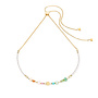 COEUR de LION ketting 3031/1537 Pastel/Goud Verguld