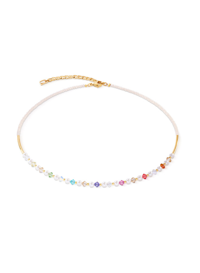 COEUR de LION ketting 6022/1500 Multicolour/Goud Verguld