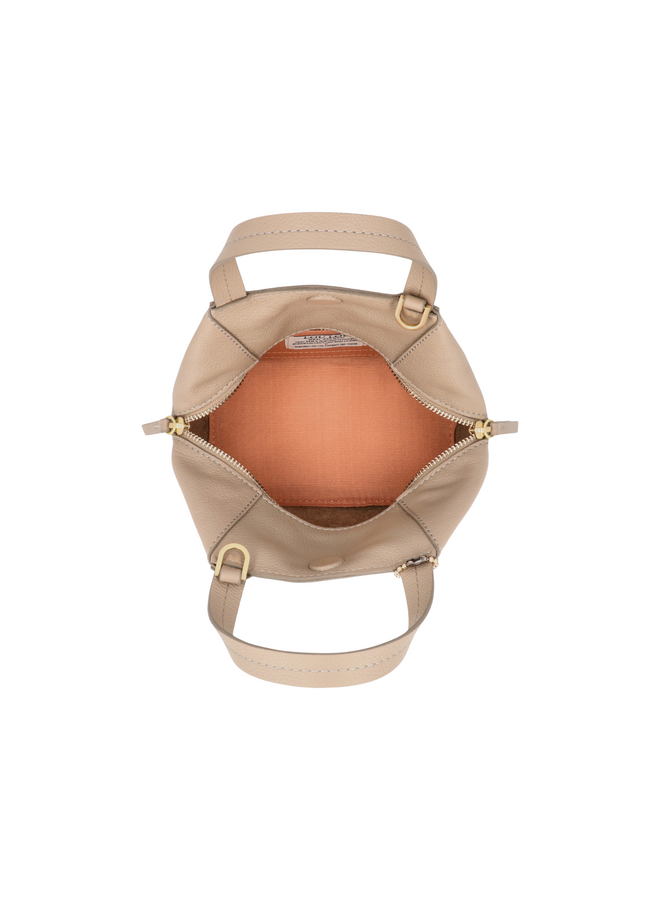 LouLou tas Elodie Soft Sepia/Goudkleurig