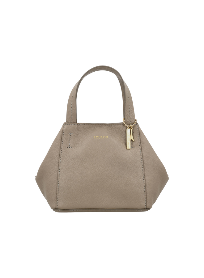 LouLou tas Elodie Soft Sepia/Goudkleurig