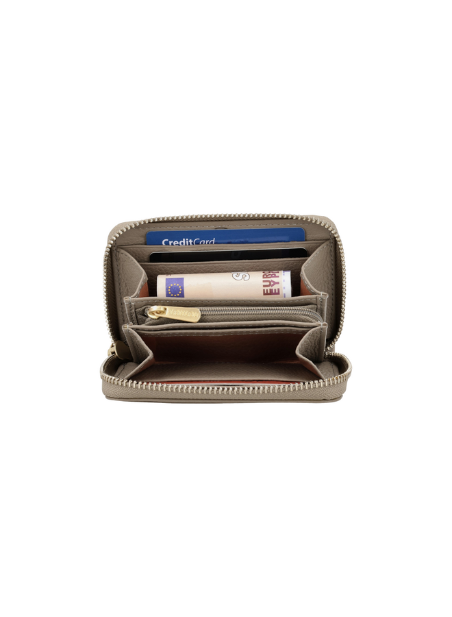 LouLou portemonnee Petite Emilie Soft Sepia/Goudkleurig