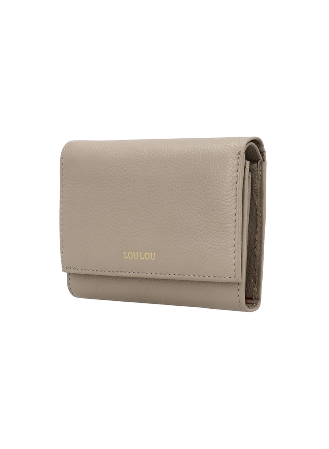 LouLou portemonnee Petite Fleur Soft Sepia/Goudkleurig