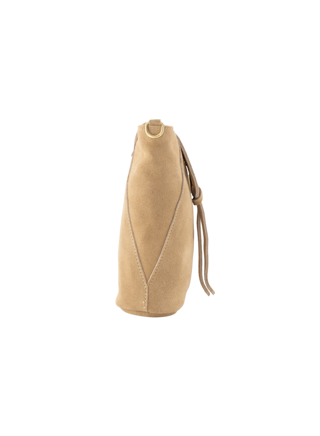 Jewelz tas Kendra Suède Zand/Goudkleurig