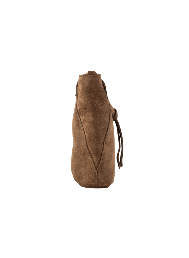 Jewelz tas Kendra Suède Taupe/Goudkleurig