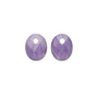 Sparkling Jewels oorbel Edelstenen Small Oval Amethyst