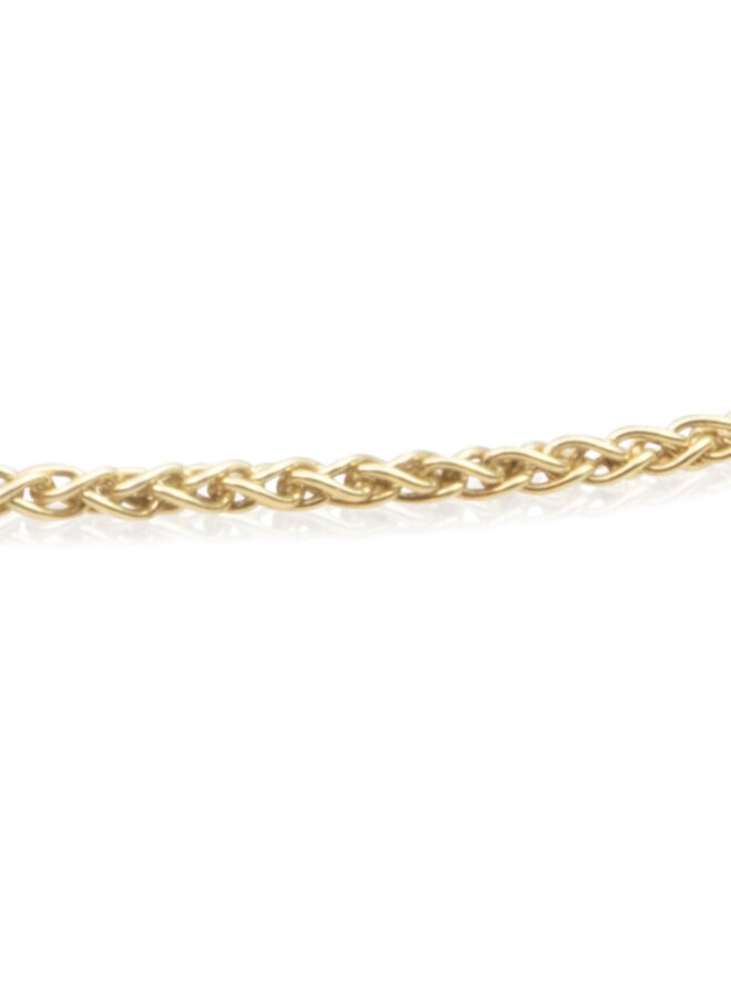 Sparkling Jewels ketting Wheat Chain Goudkleurig