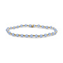 Sparkling Jewels armband Interstellar Milky Blue Jade Goudkleurig