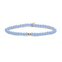 Sparkling Jewels armband Saturn Small Milky Blue Jade Goudkleurig