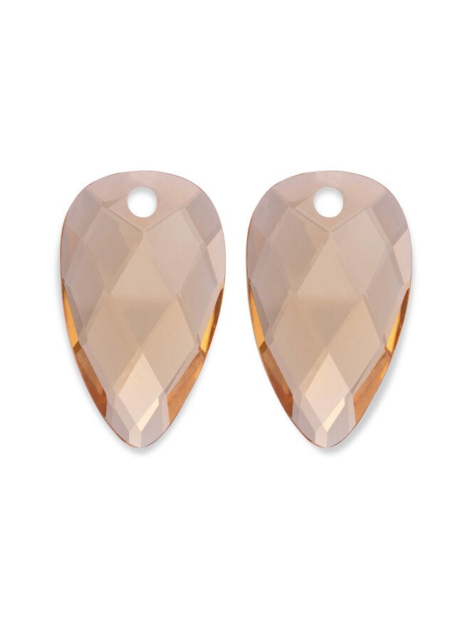 Sparkling Jewels oorbel Edelstenen Blossom Light Gold Citrine Quartz