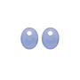 Sparkling Jewels oorbel Edelstenen Small Oval Milky Blue Jade