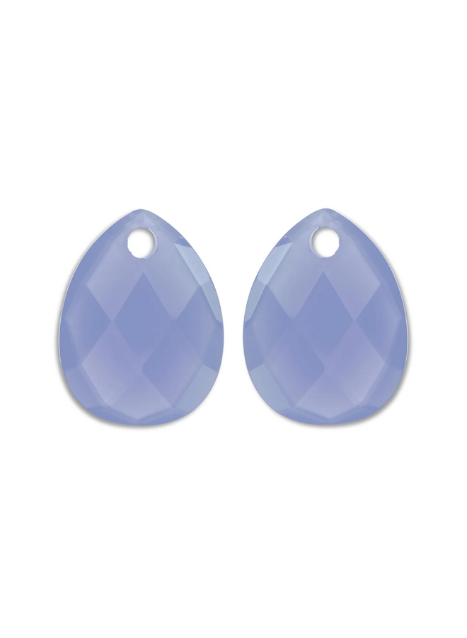 Sparkling Jewels oorbel Edelstenen Afterglow Milky Blue Jade