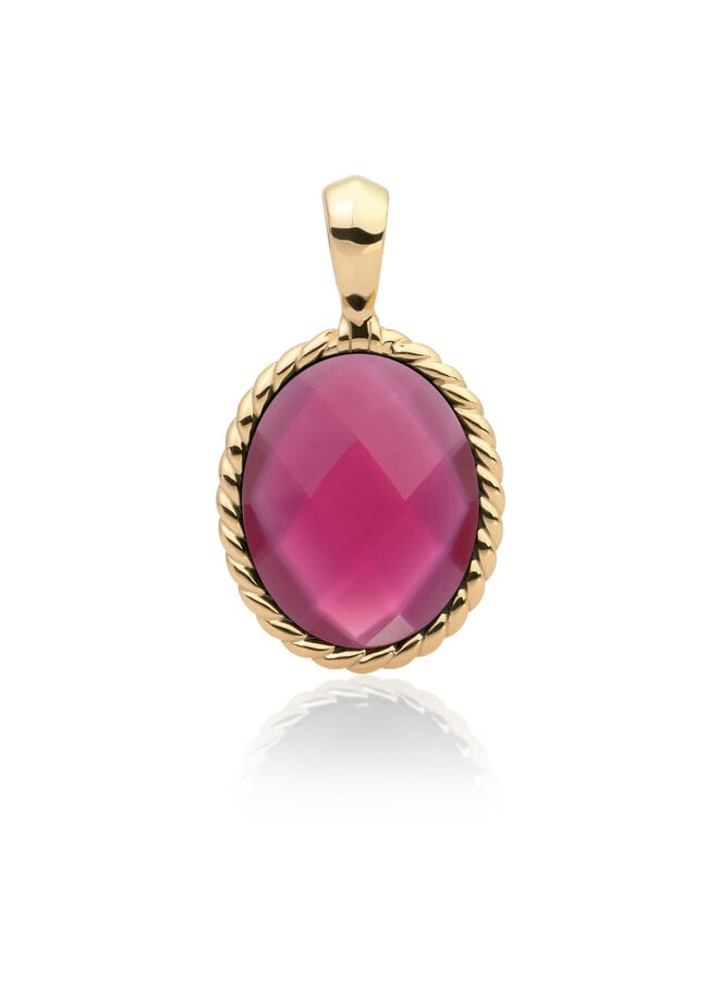 Sparkling Jewels pendant Twist Candy Jade Goudkleurig