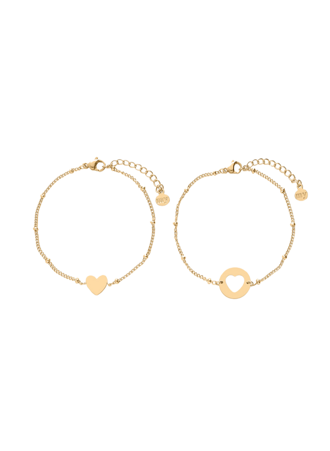 My Jewellery armbandenset Moeder & Dochter Goudkleurig
