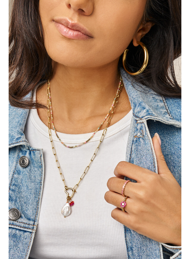 My Jewellery ketting Botanical Multi/Goudkleurig