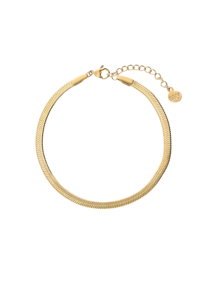 My Jewellery armband Platte Schakel Goudkleurig