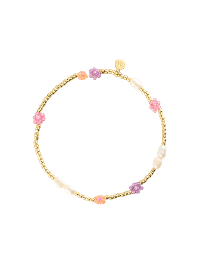 My Jewellery armband Botanical Bloem Multi/Goudkleurig