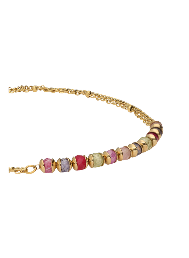 My Jewellery armband Botanical Kralen Multi/Goudkleurig