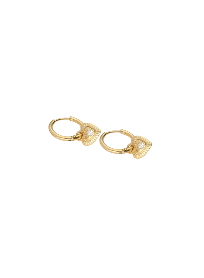 My Jewellery oorbellen Nomads Hartje Goudkleurig