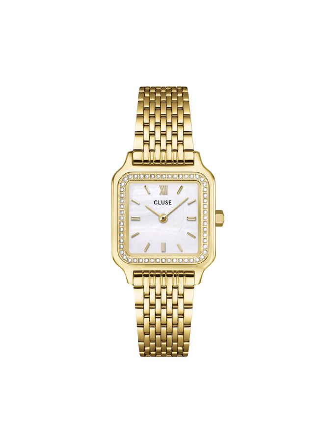 CLUSE horloge Gracieuse Petite Pearls Goudkleurig/Wit