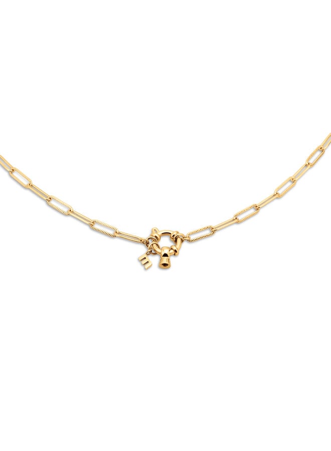 Melano Friends ketting Paperclip Goudkleurig