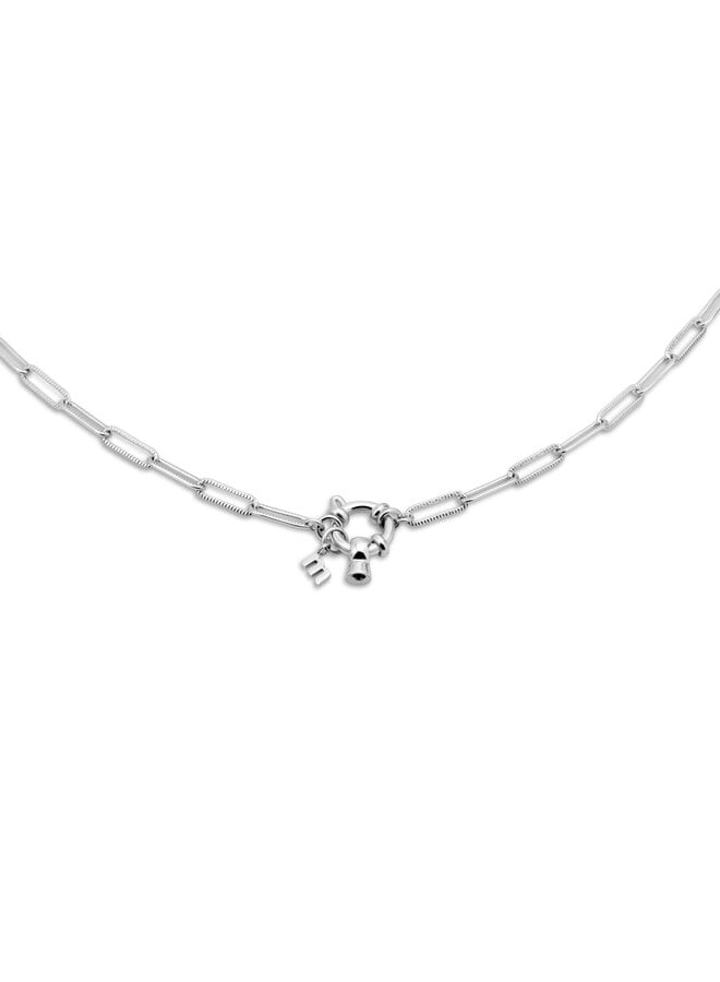 Melano Friends ketting Paperclip Zilverkleurig
