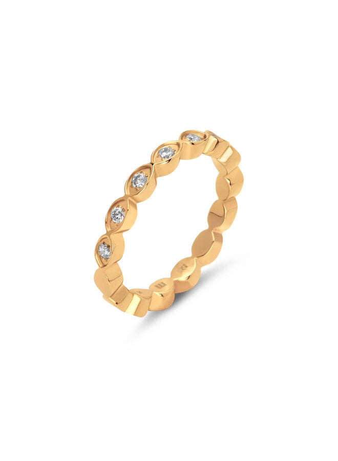 Melano Friends ring Inez Goudkleurig