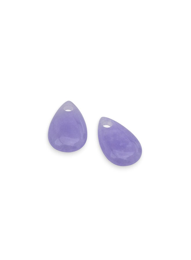 Melano Kosmic oorbelhangers Gem Drop Purple Jade