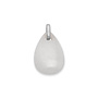Melano Kosmic hanger Gem Droplet White Jade Zilverkleurig