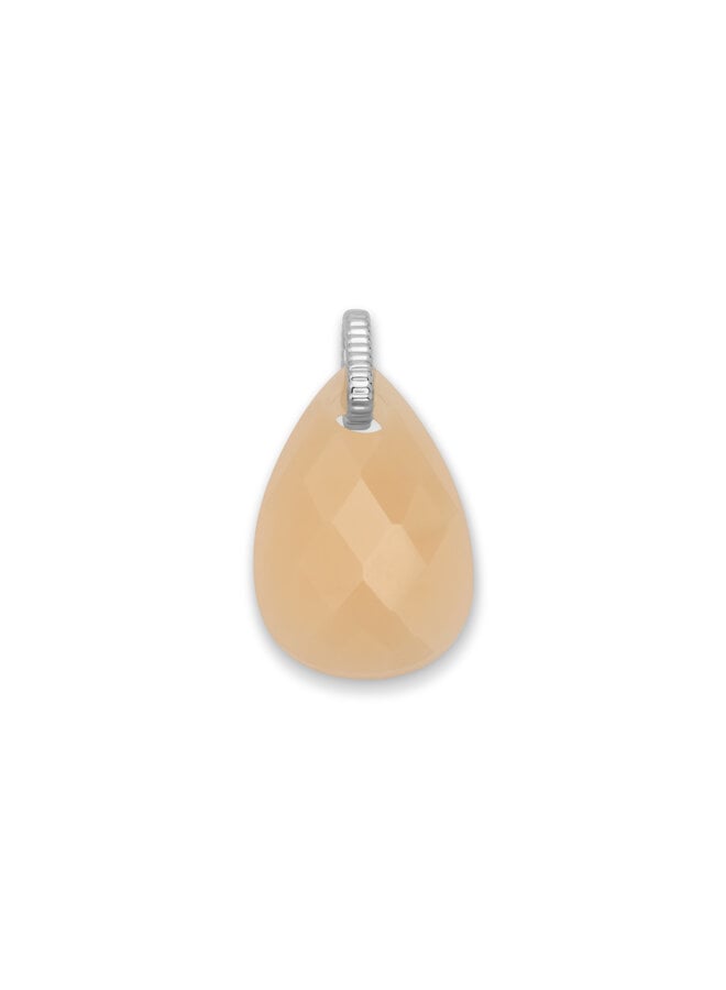 Melano Kosmic hanger Glass Droplet Latte Zilverkleurig